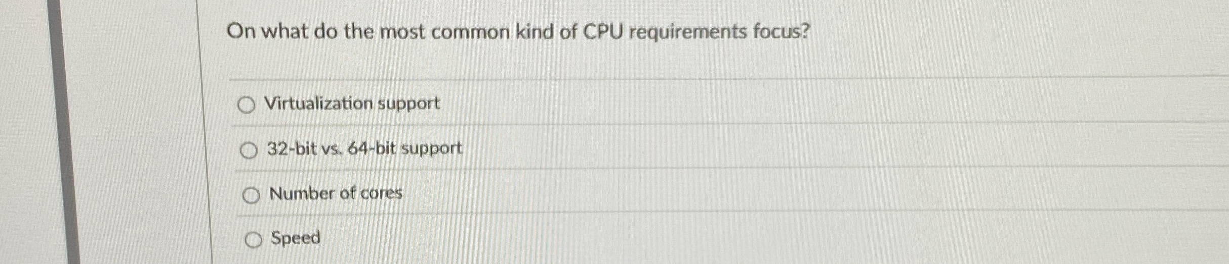 On what do the most common kind of CPU