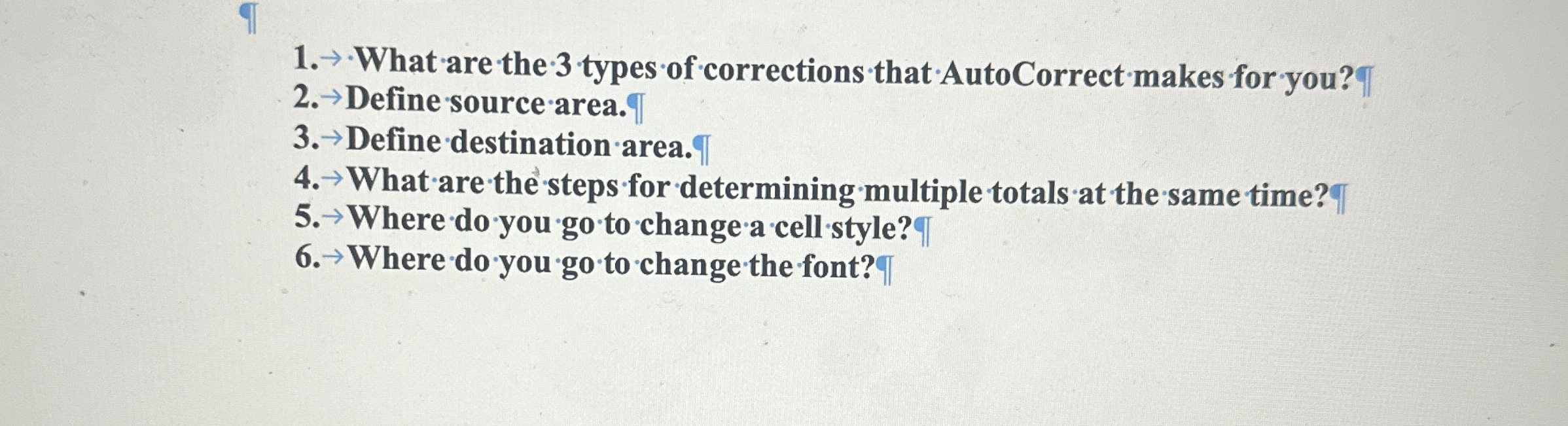 What are the 3 types of corrections that
