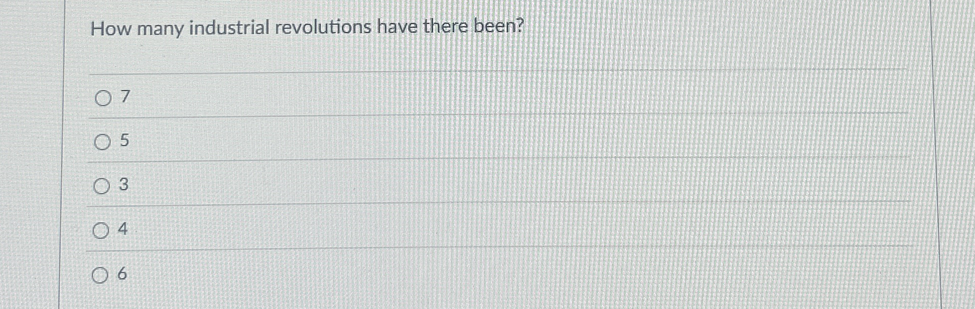 How many industrial revolutions have there been?