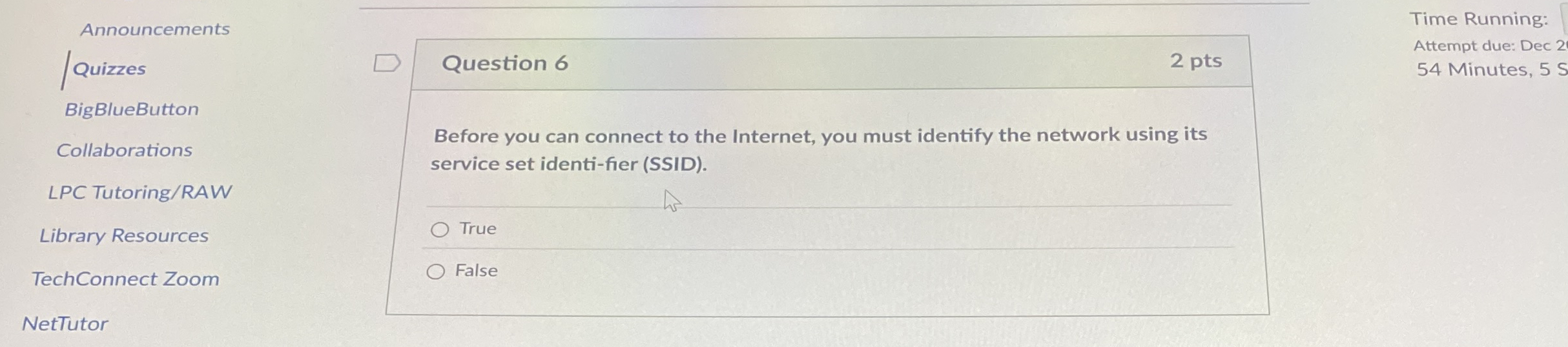 Announcements uizzes BigBlueButton Collaborations