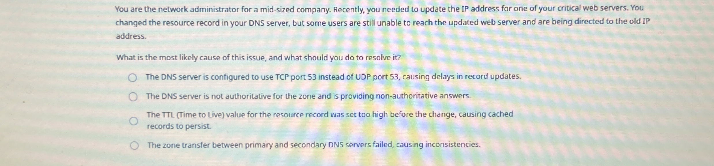 You are the network administrator for a mid -