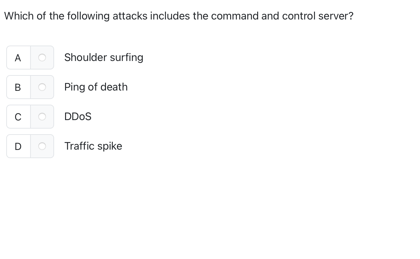 Which of the following attacks includes the
