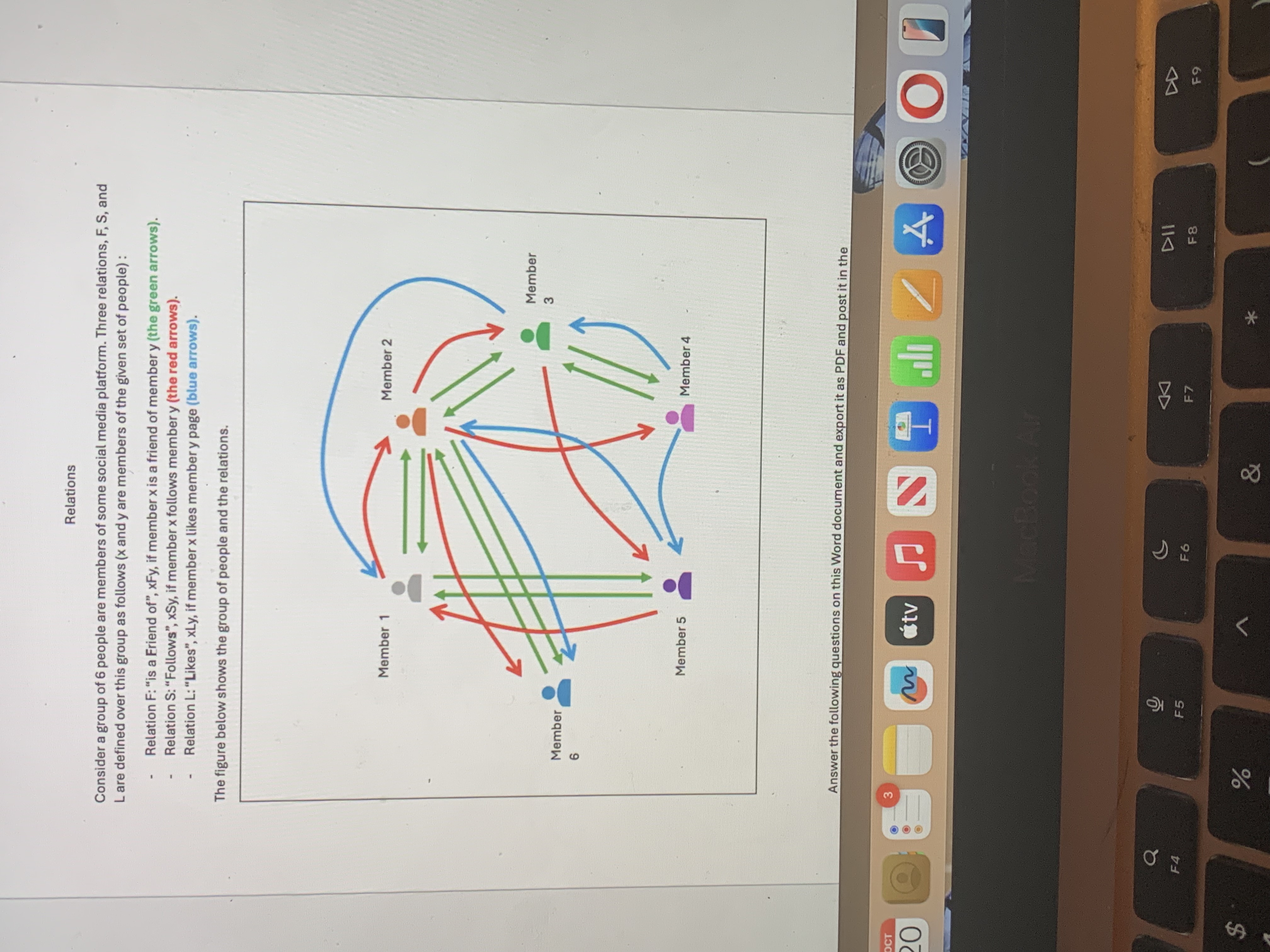 Consider a group of 6 people are members of some
