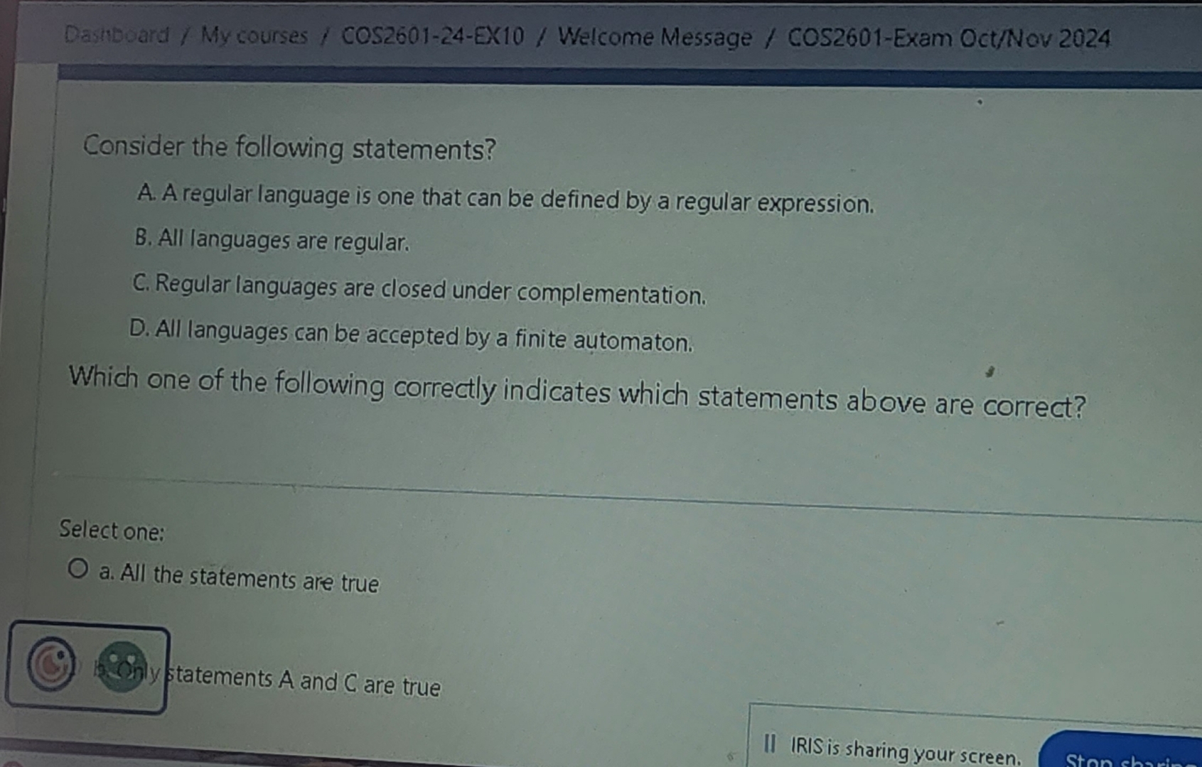 Dasiboard / My courses / COS 2 6 0 1 - 2 4 - EX 1