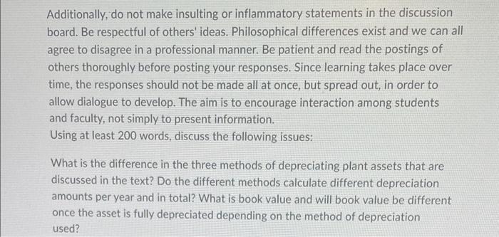 Additionally, do not make insulting or