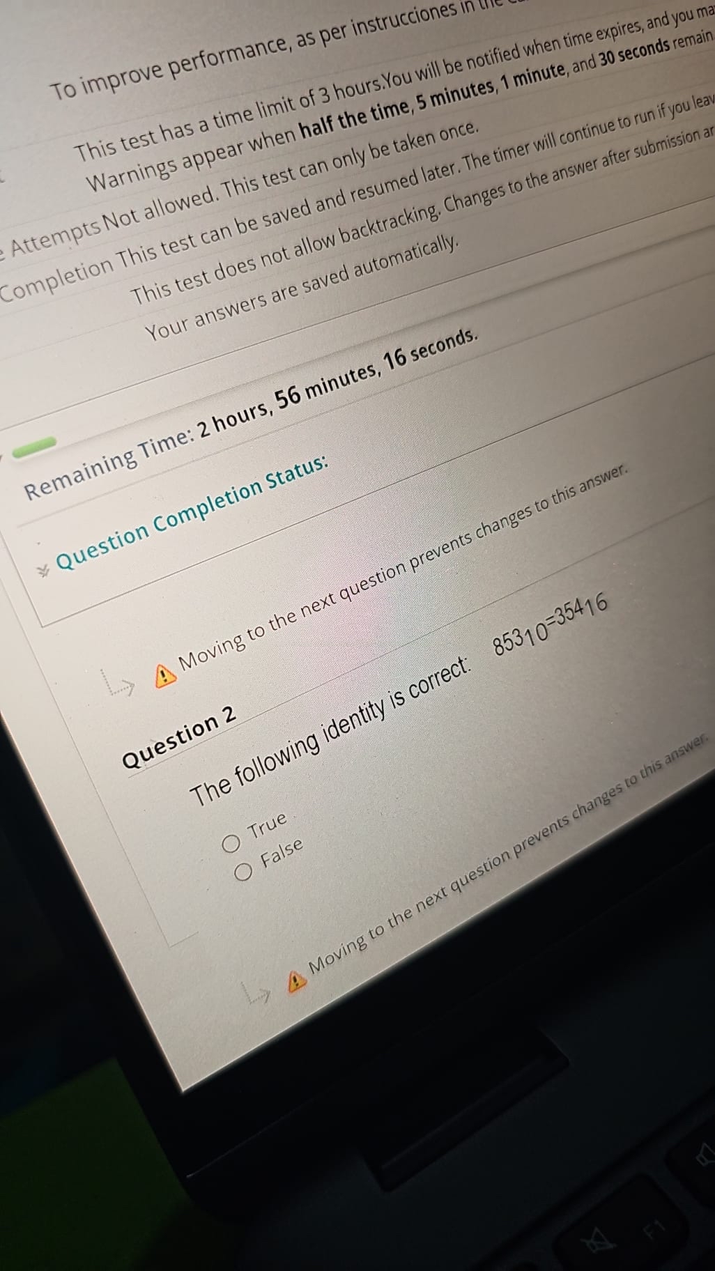 To improve performance, as per instrucciones This