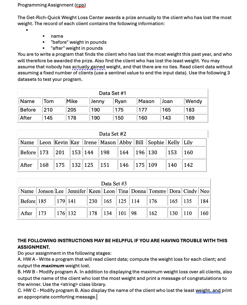 Programming Assignment ( cpp The Get - Rich -