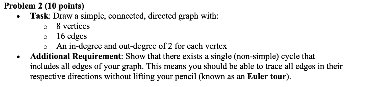 Problem 2 ( 1 0 points ) - Task: Draw a simple,