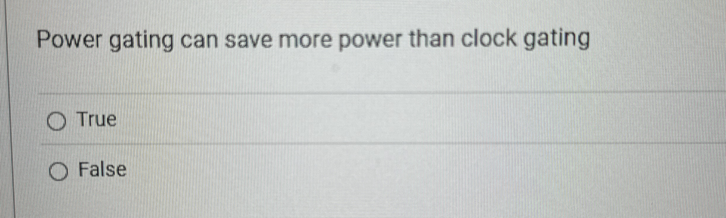 Power gating can save more power than clock