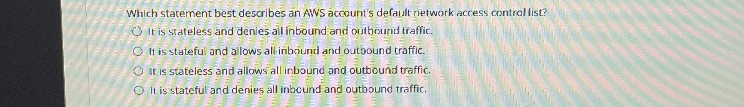 Which statement best describes an AWS account's