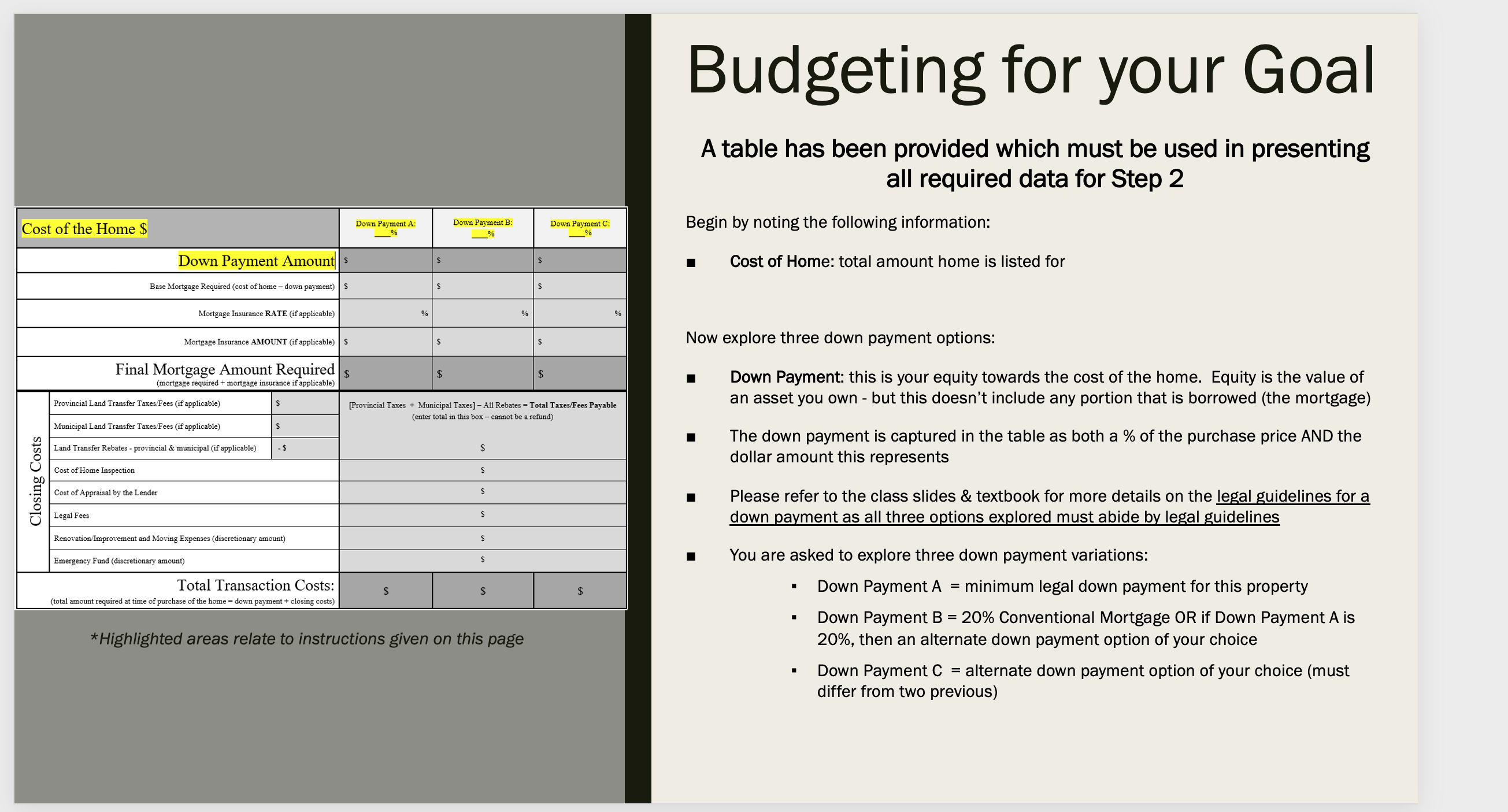 Assignment # 3 - Home Financing Project Objective