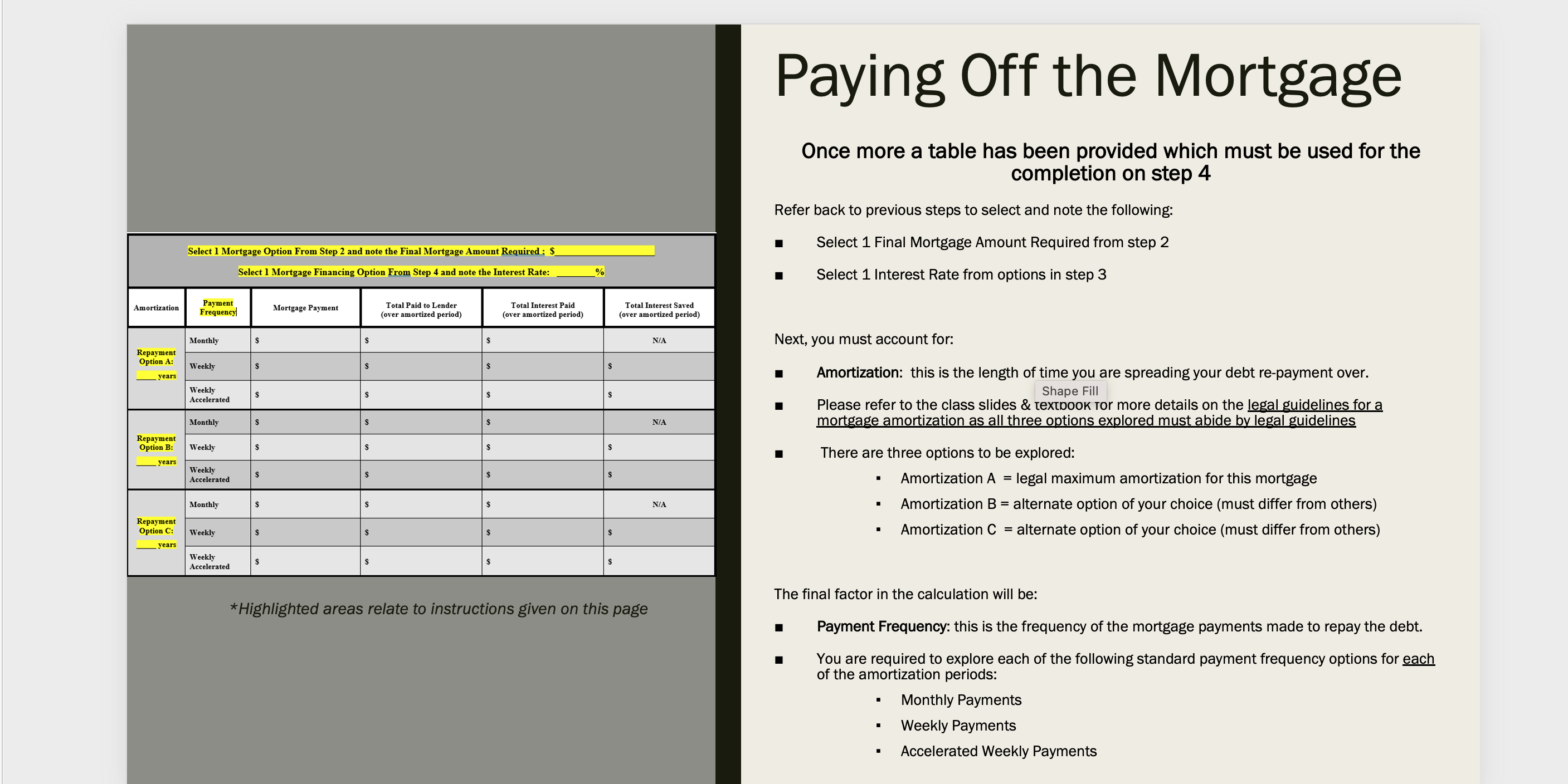 Assignment # 3 - Home Financing Project Objective