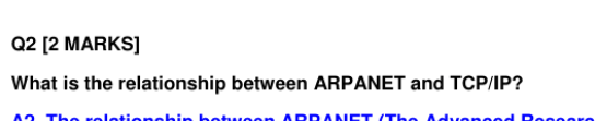 Q 2 [ 2 MARKS ] What is the relationship between