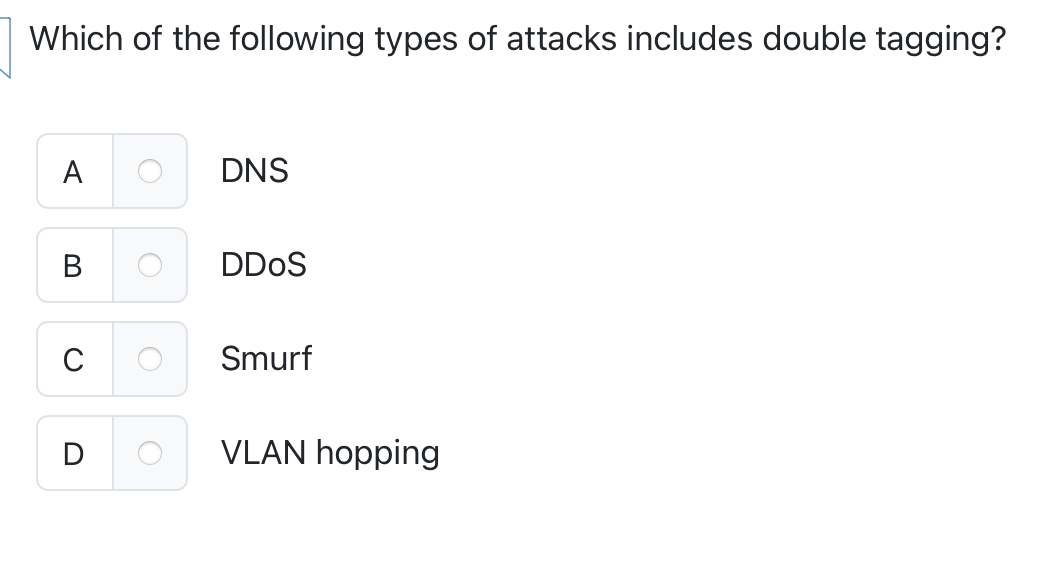Which of the following types of attacks includes