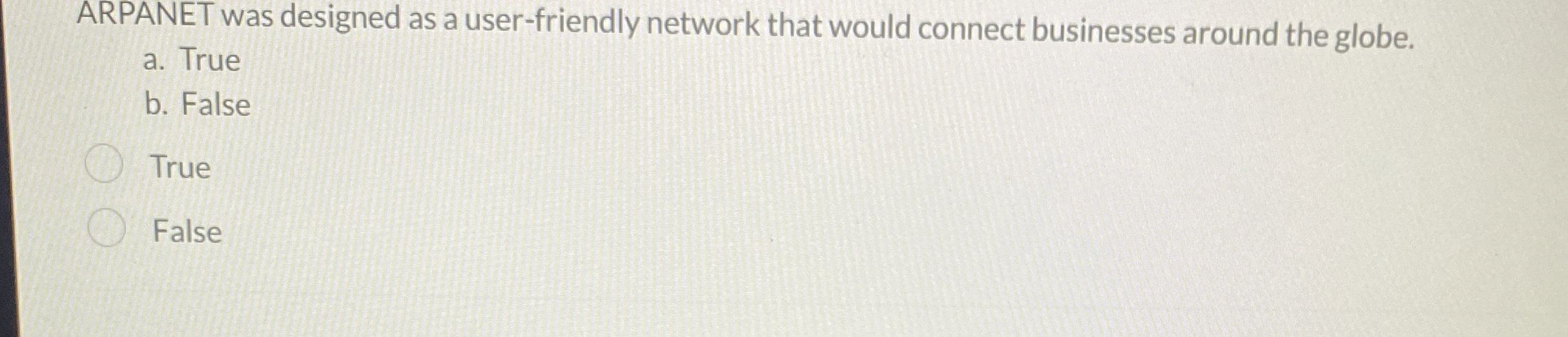 ARPANET was designed as a user - friendly network