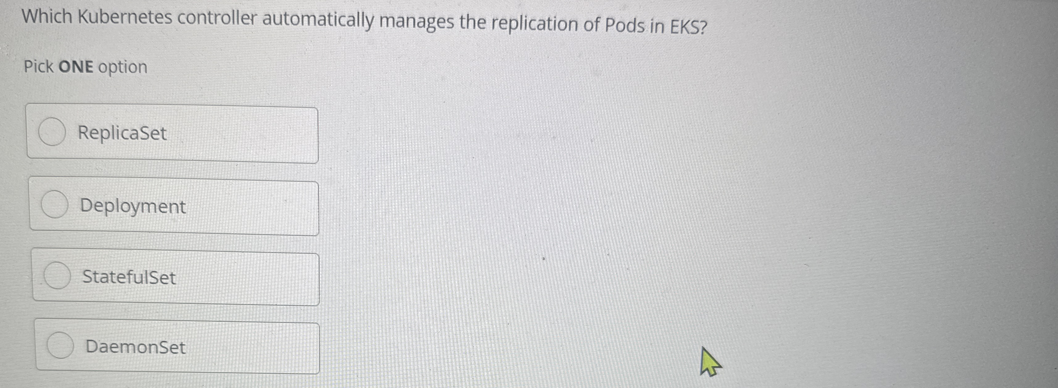 Which Kubernetes controller automatically manages