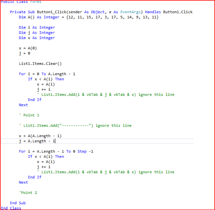 Public Class Formi Private Sub Button 1 _ Click (
