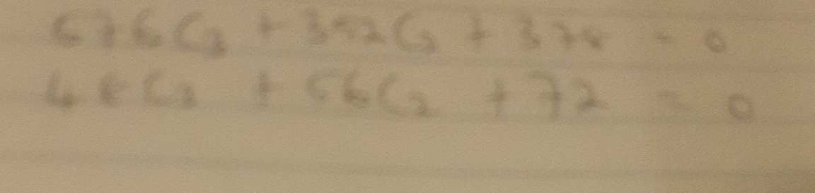5 7 6 C 3 + 3 9 2 C 2 + 3 7 8 = 0 4 8 C 3 + 5 6 C