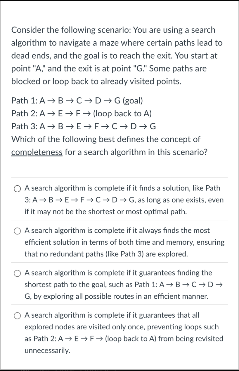 Consider the following scenario: You are using a