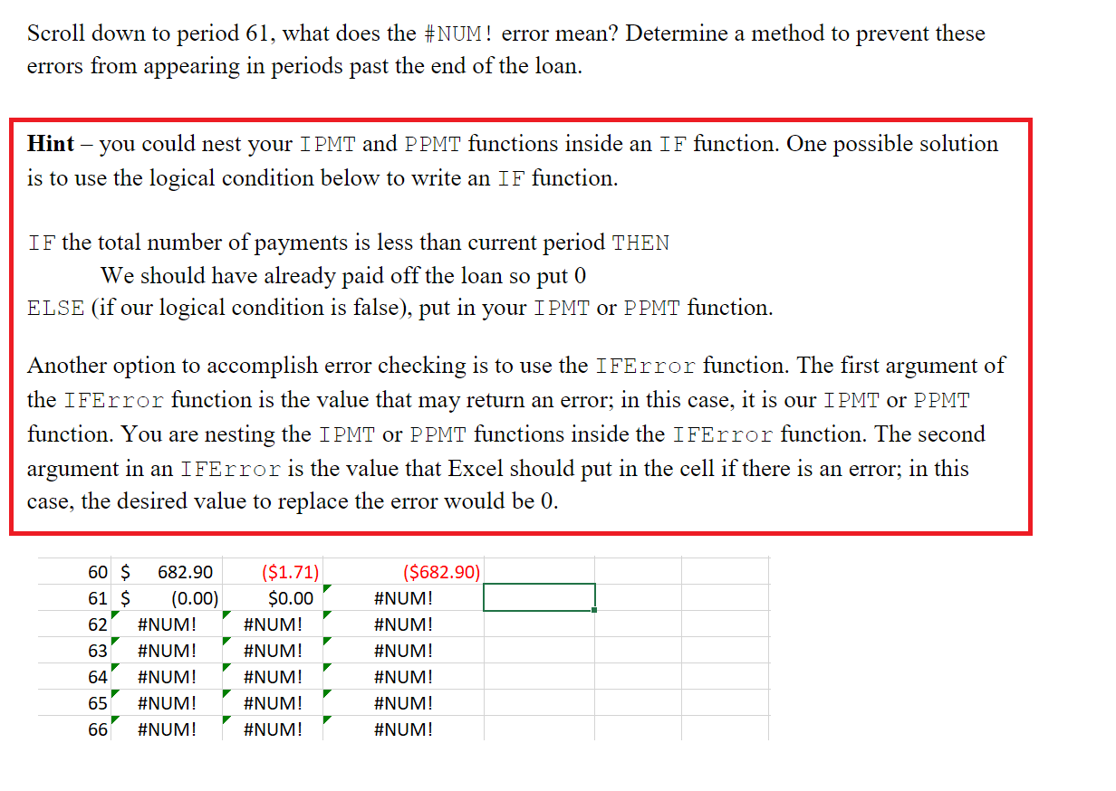 P7 Ans fast Scroll down to period 61, what does