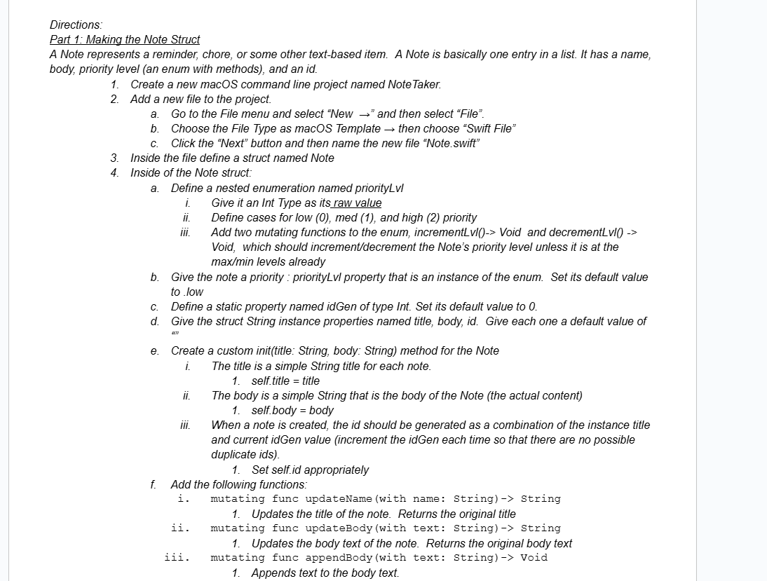 I am looking to create a set of code which meets