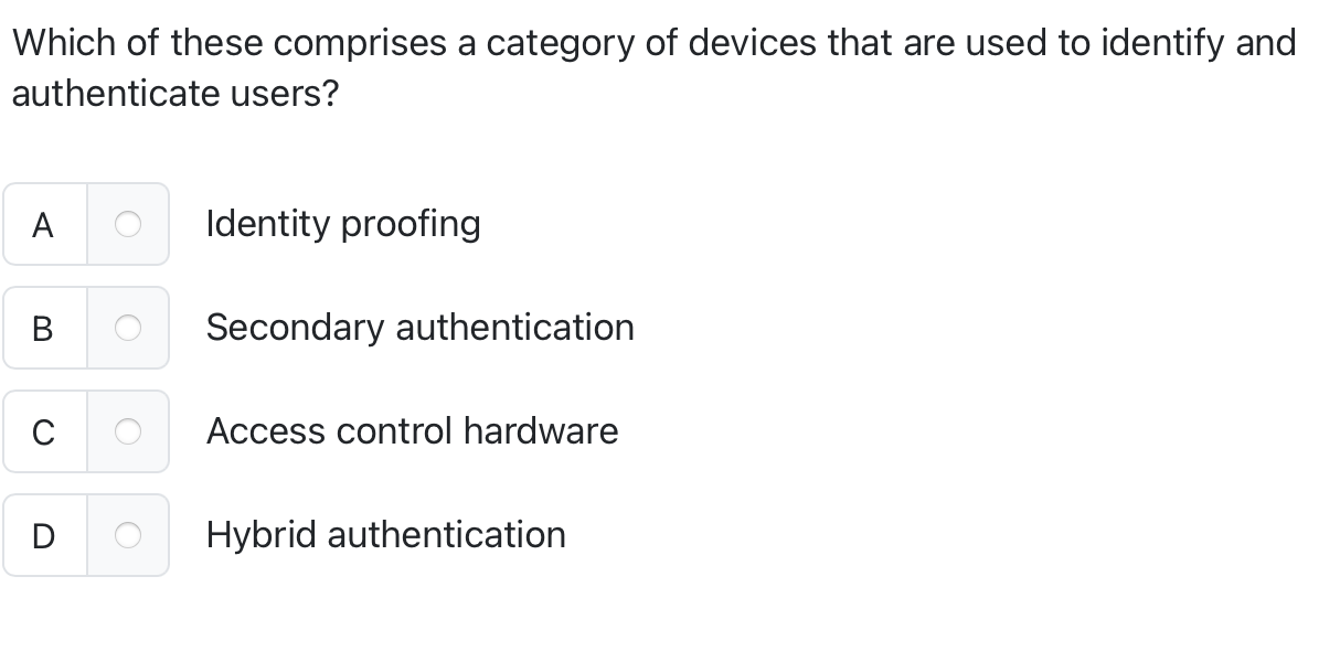 Which of these comprises a category of devices