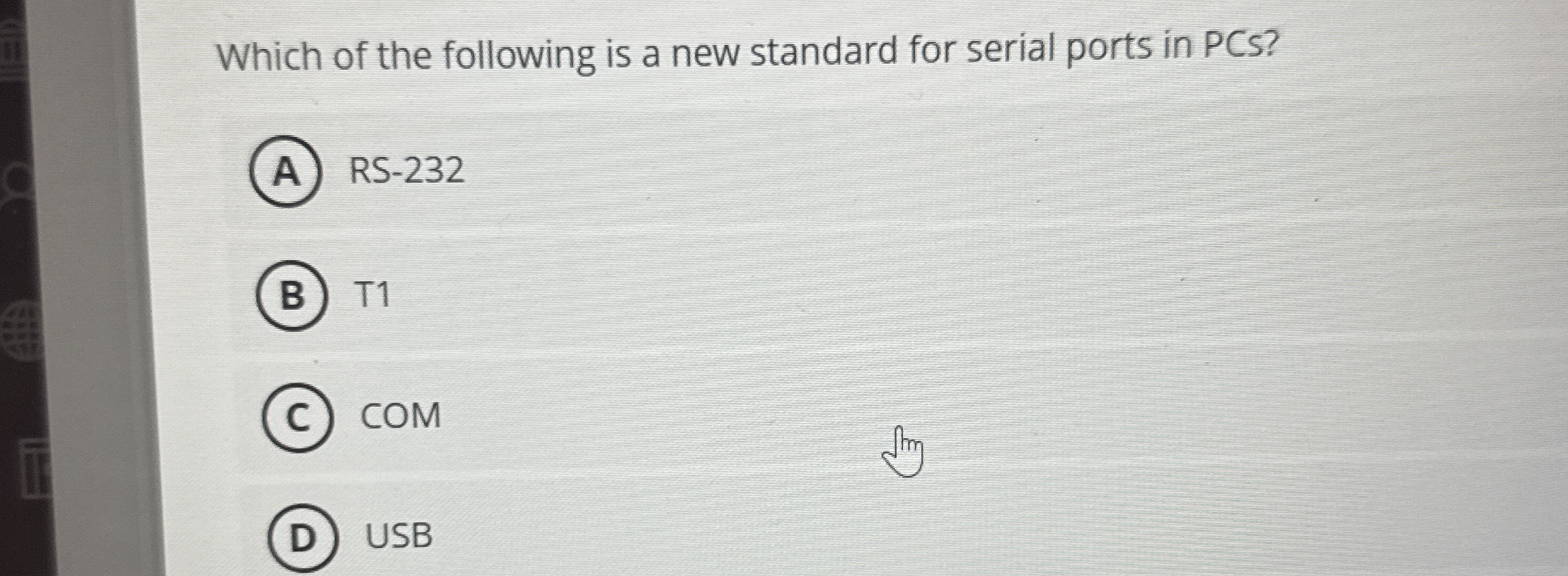 Which of the following is a new standard for