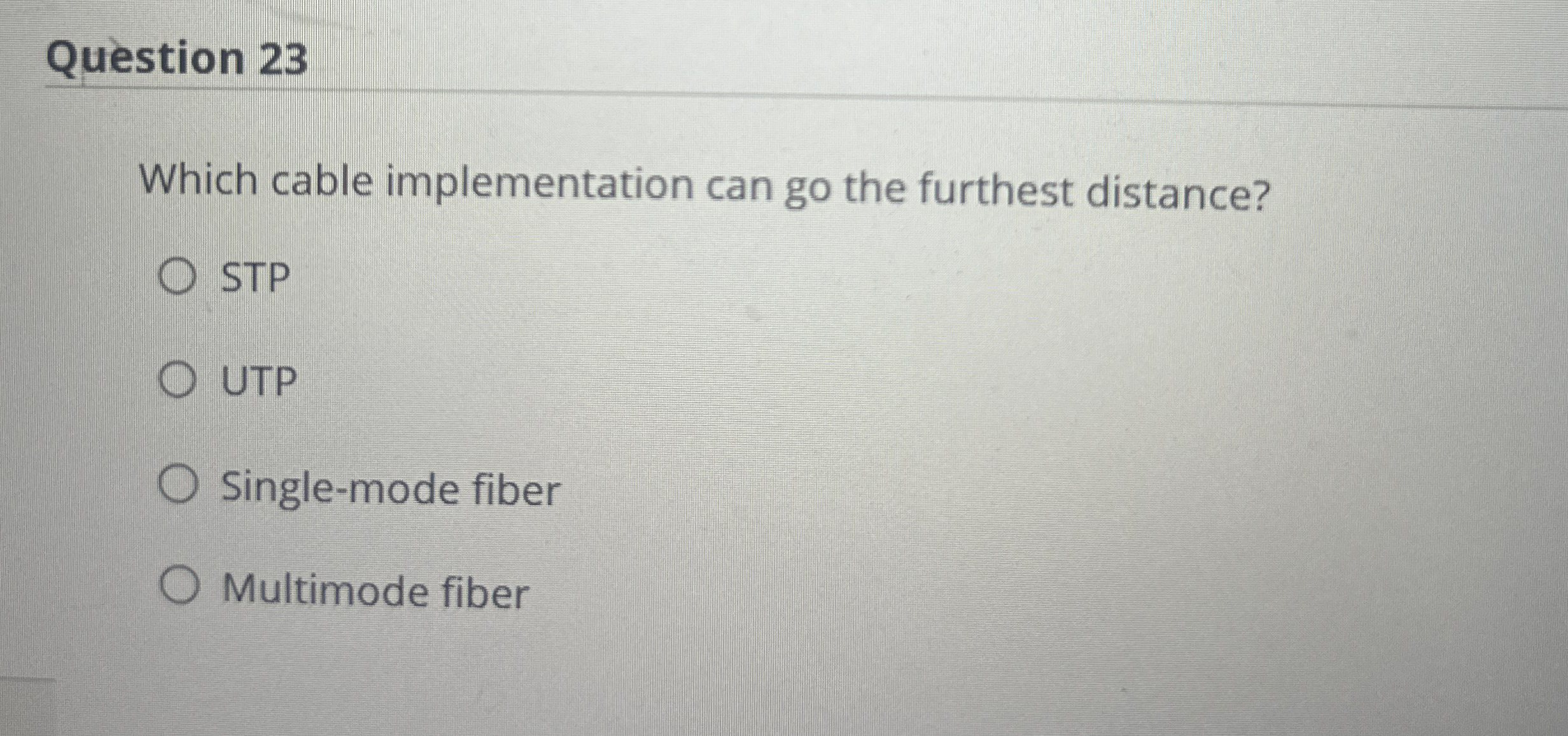 Question 1 9 In a hub, a broadcast will be