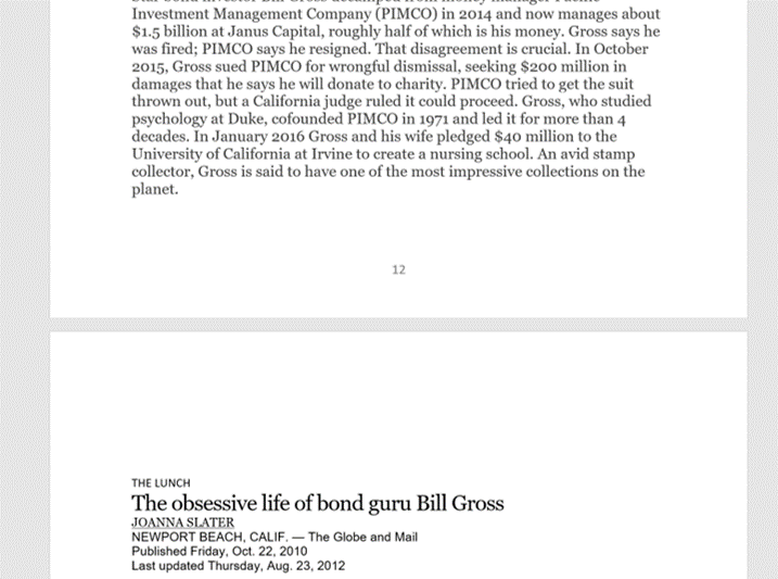 ITEM #1 LEARNING FROM THE HEADLINES True to the