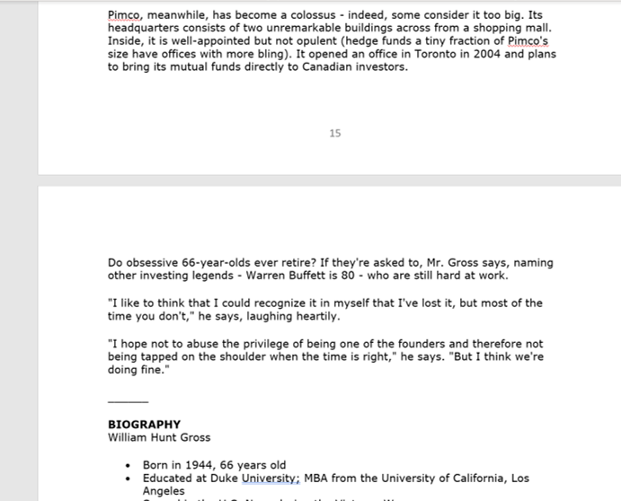 ITEM #1 LEARNING FROM THE HEADLINES True to the