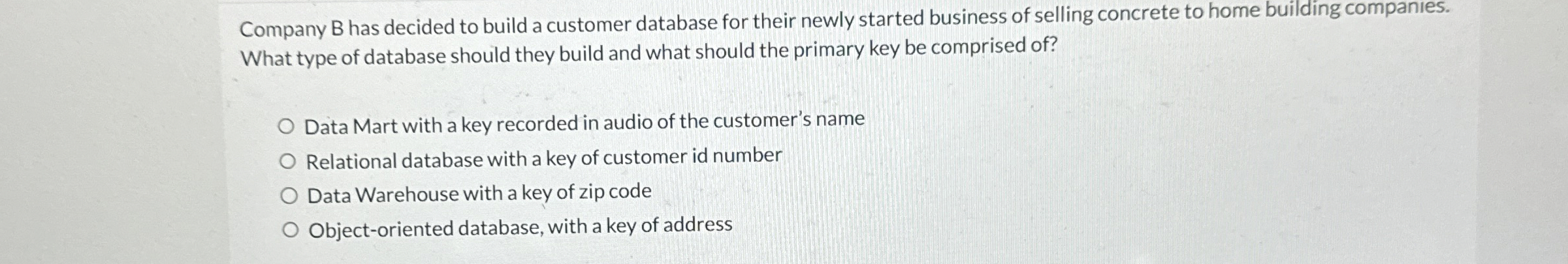 Company B has decided to build a customer
