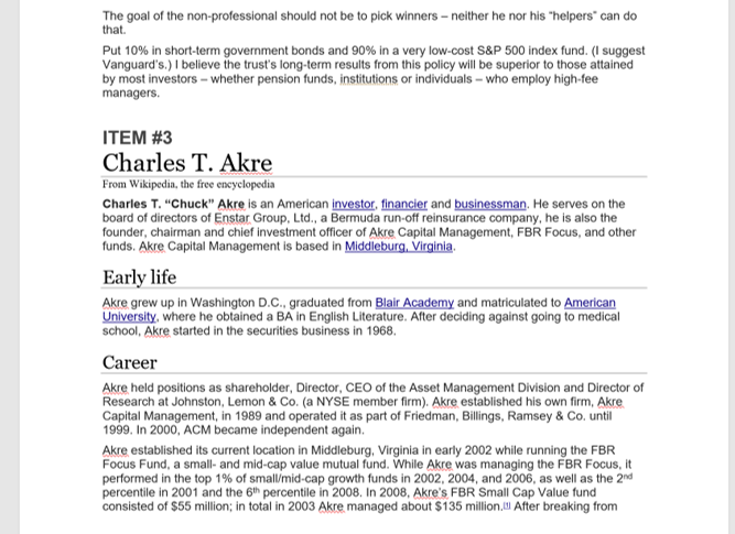 ITEM #1 LEARNING FROM THE HEADLINES True to the