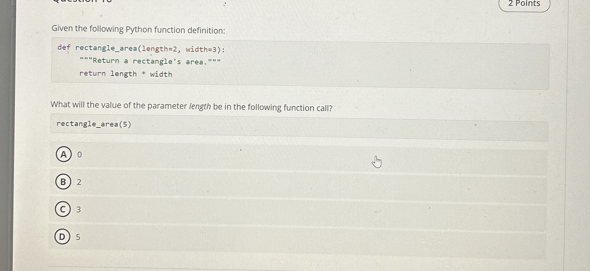 Given the following Python function definition: