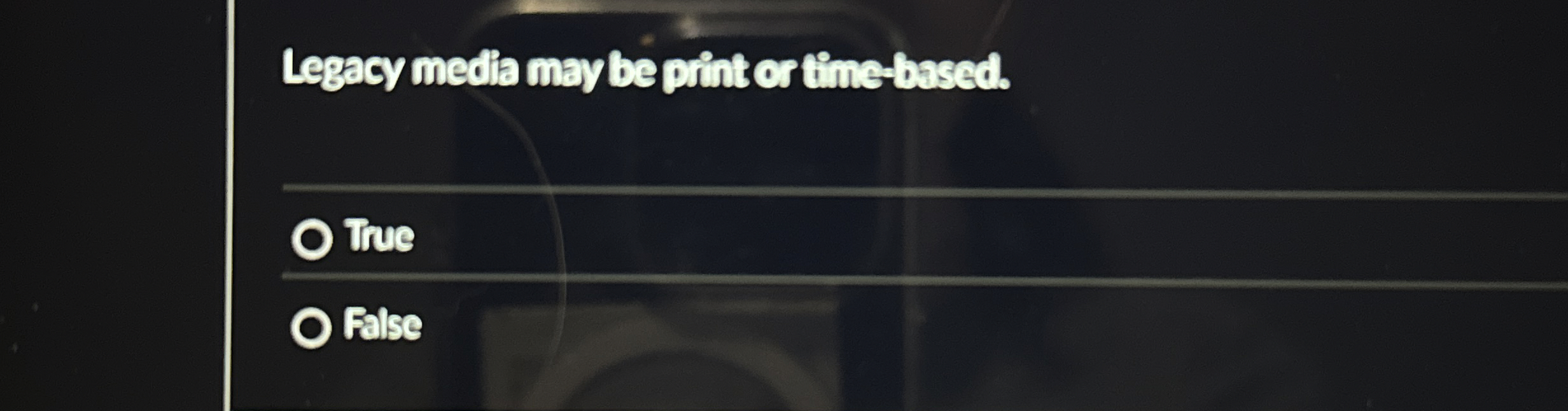 Legacy medla may be print or time - based. Tue