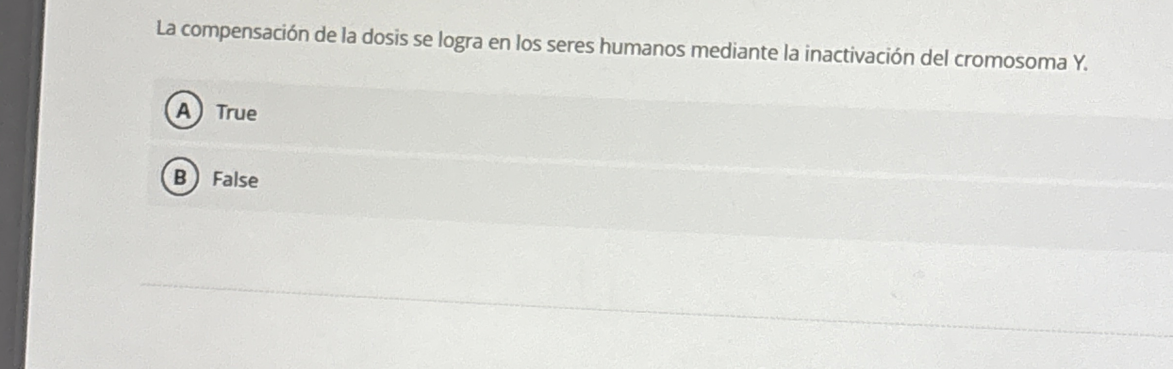 La compensaci n de la dosis se logra en los seres