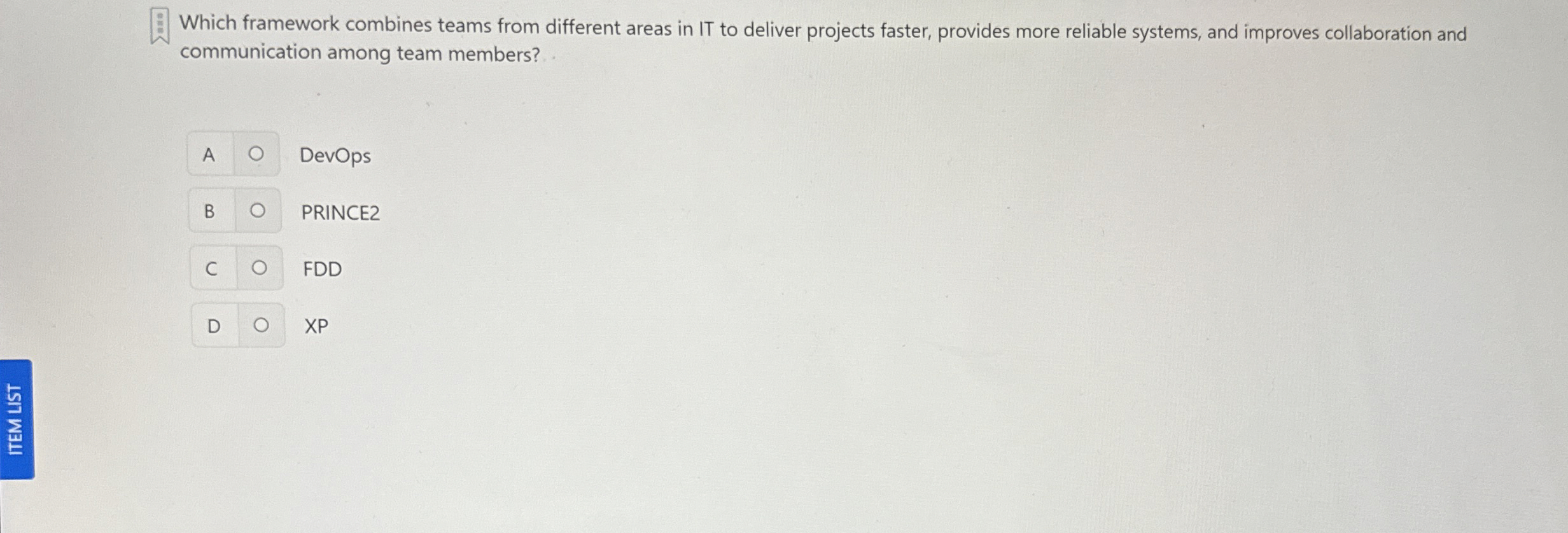 Which framework combines teams from different