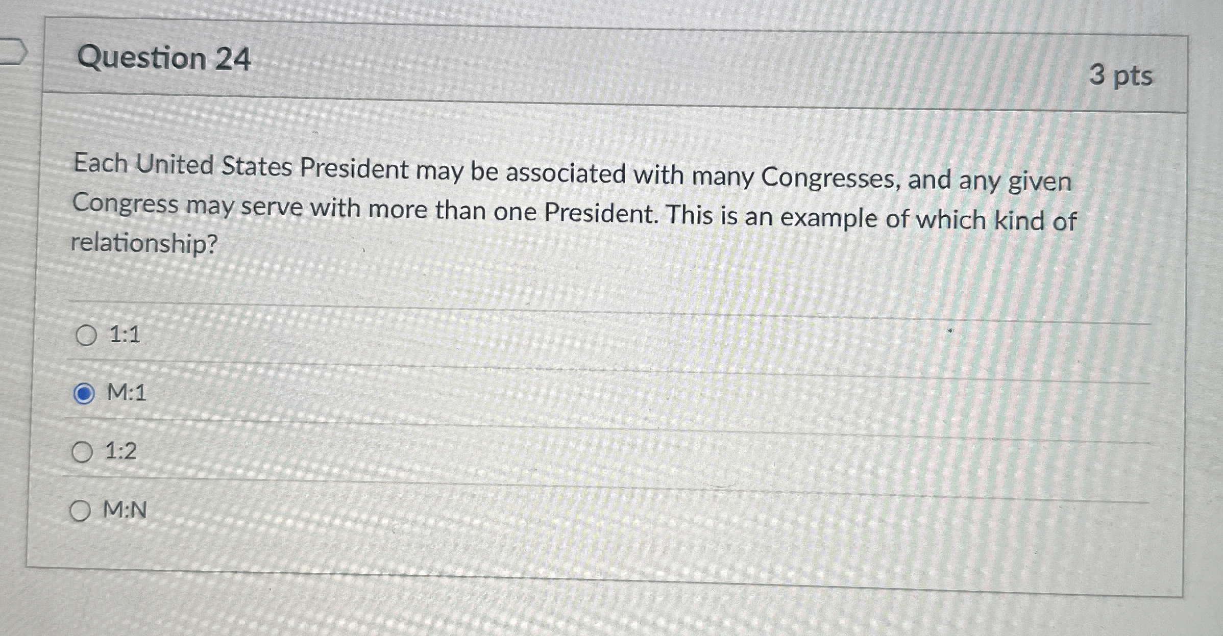 Question 2 4 Each United States President may be