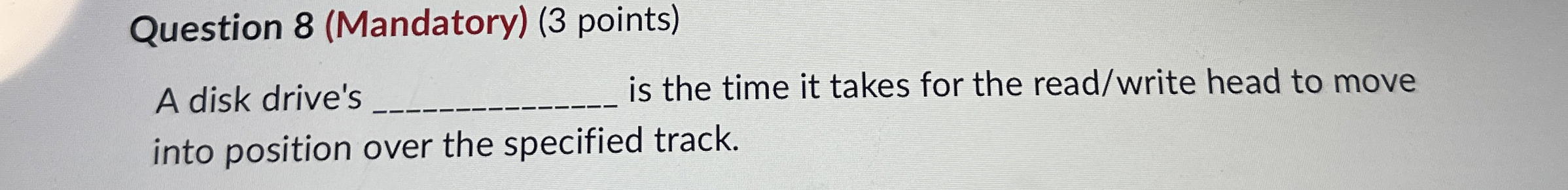 What is added to a text Question 8 ( Mandatory )