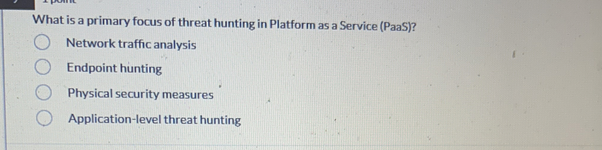 What is a primary focus of threat hunting in