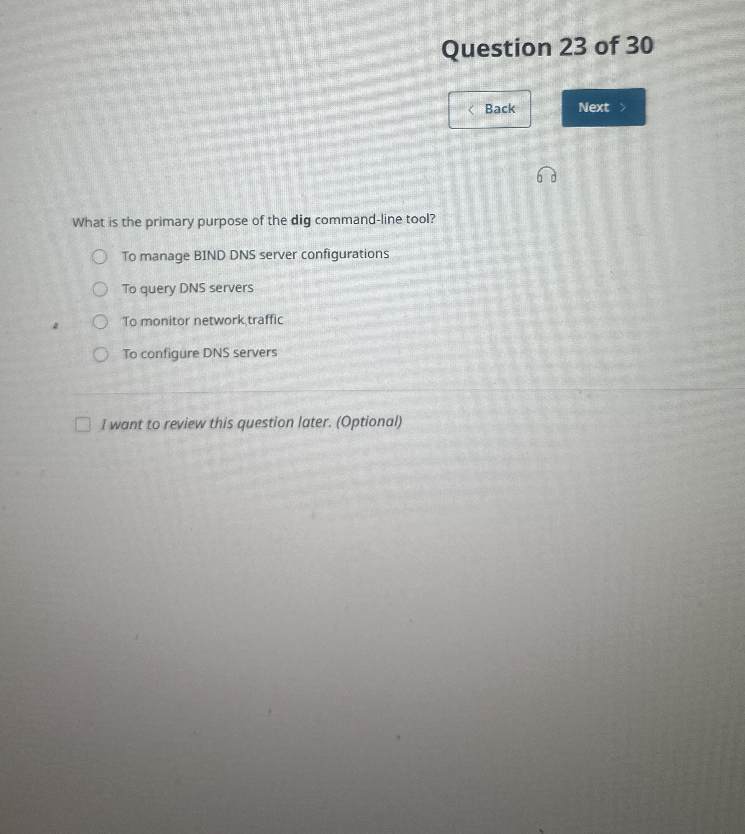 Question 2 3 of 3 0 6 What is the primary purpose