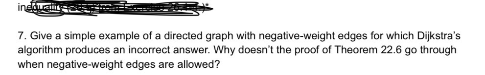 Give a simple example of a directed graph with
