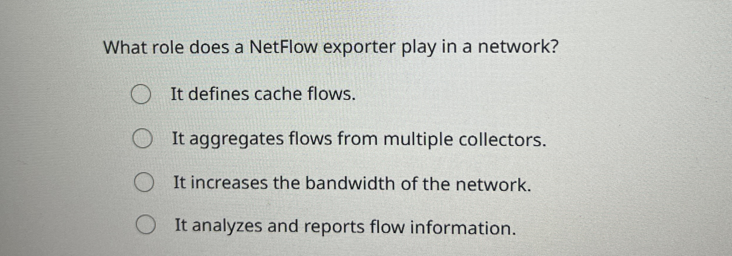 What role does a NetFlow exporter play in a