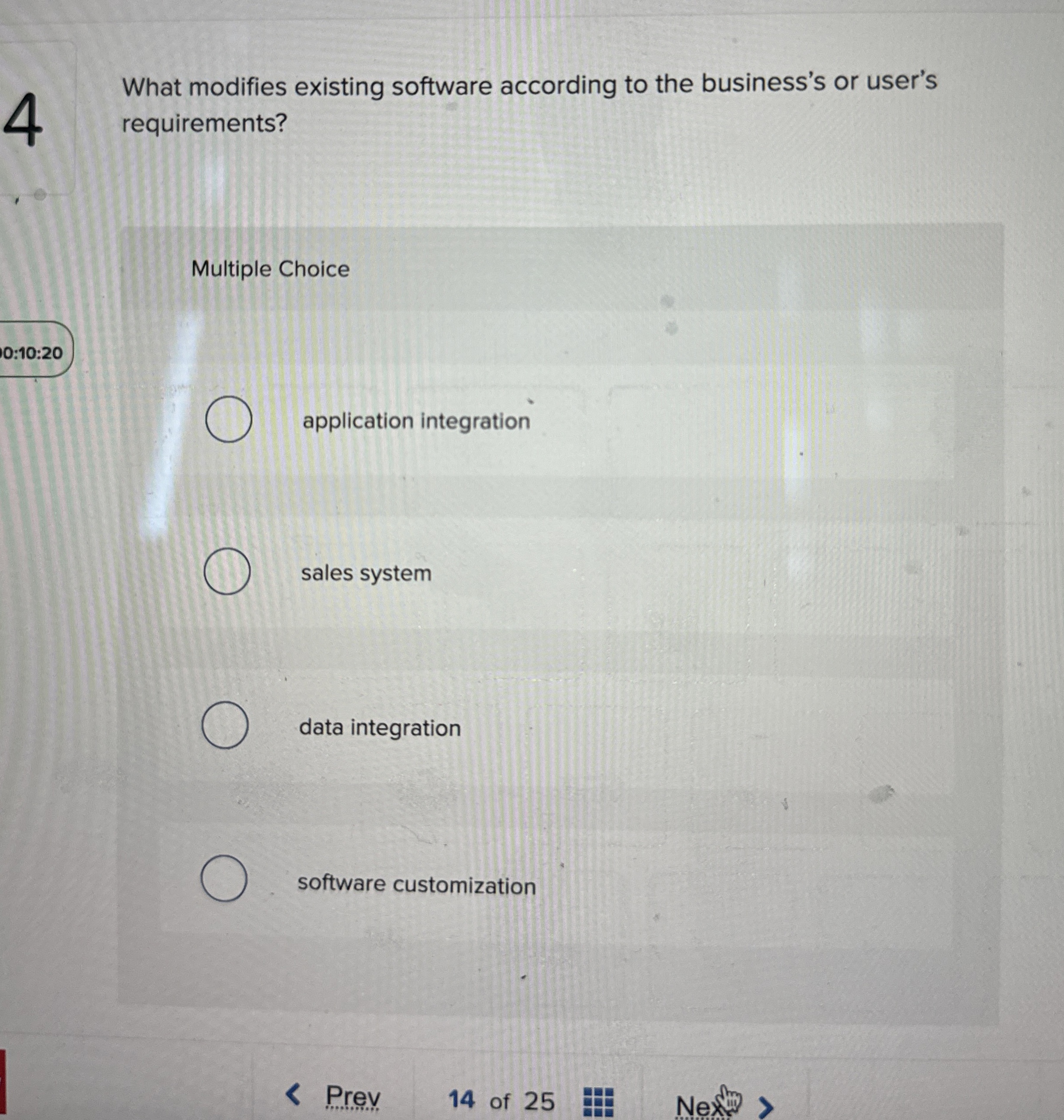 What modifies existing software according to the