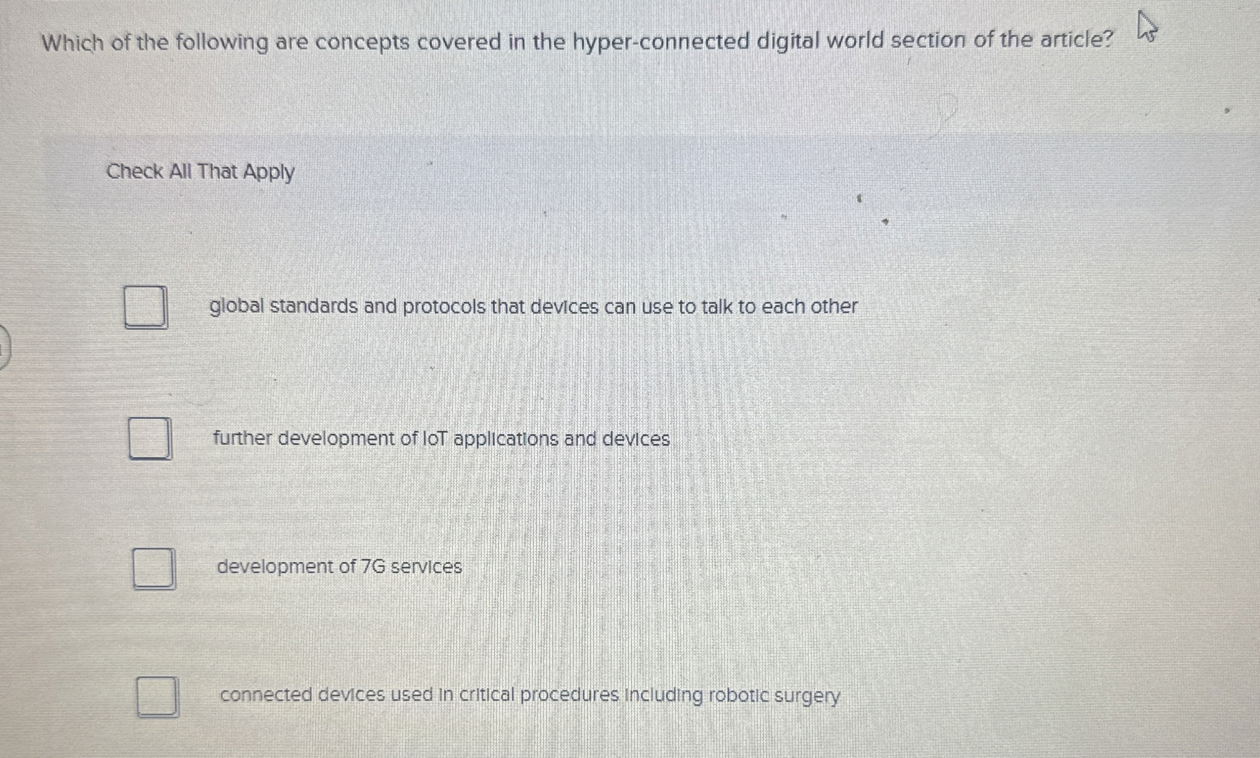 Which of the following are concepts covered in