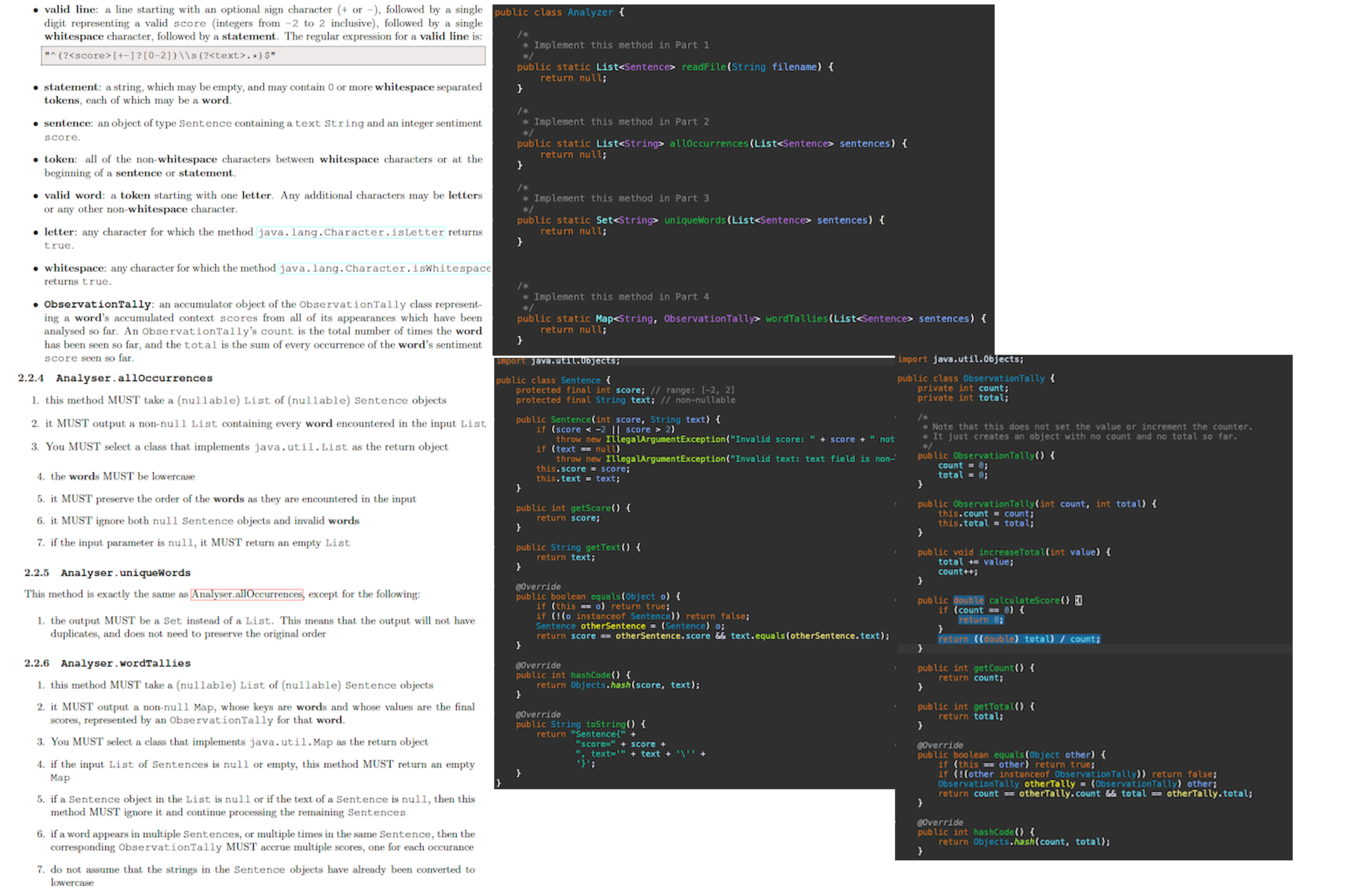 Please implement Analyzer.readFile,