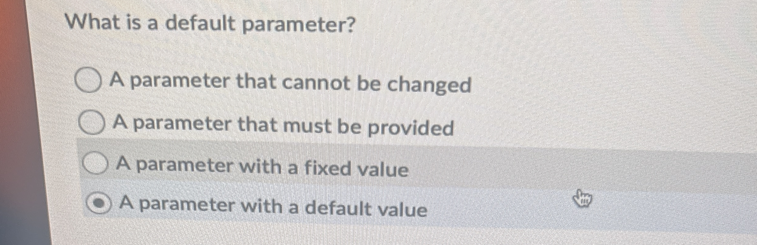 What will be the output of the following code?