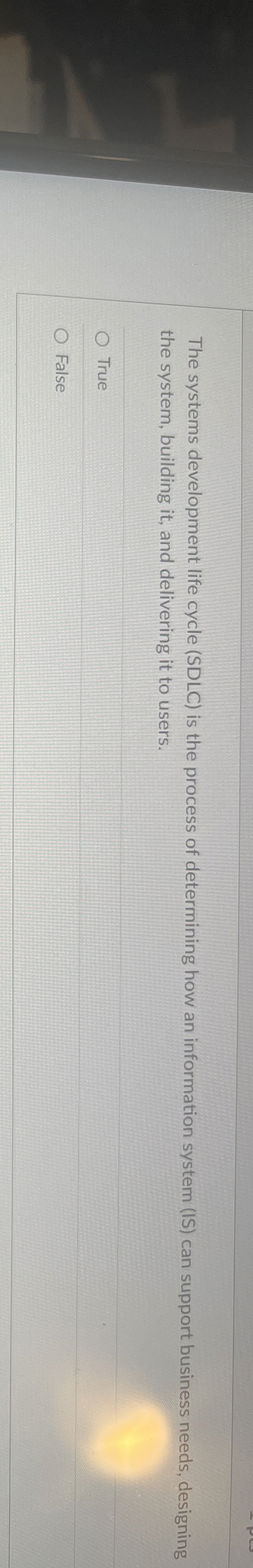 The systems development life cycle ( SDLC ) is
