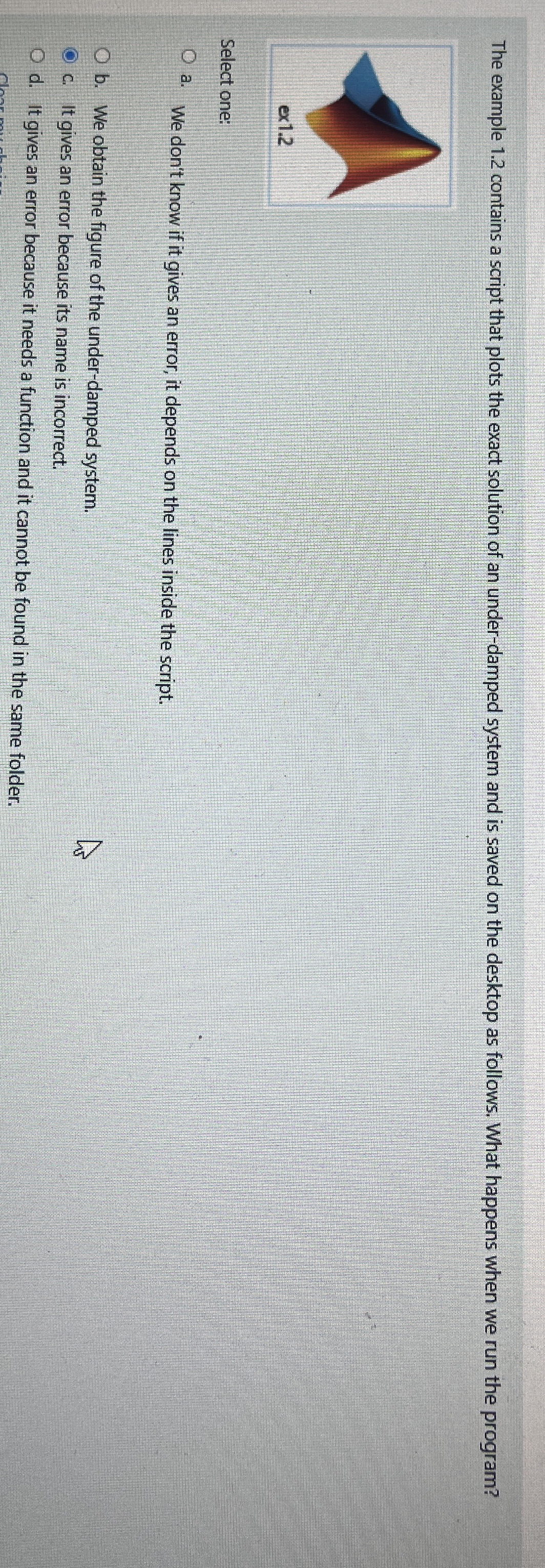 The example 1 . 2 contains a script that plots