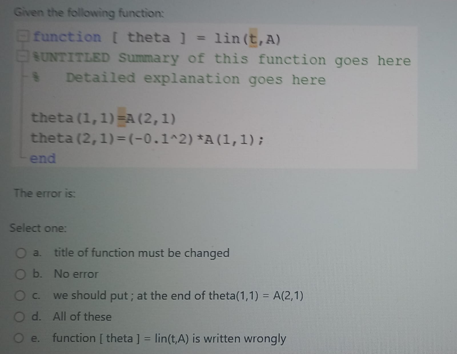 Given the following function: ` ` ` Alfunction [