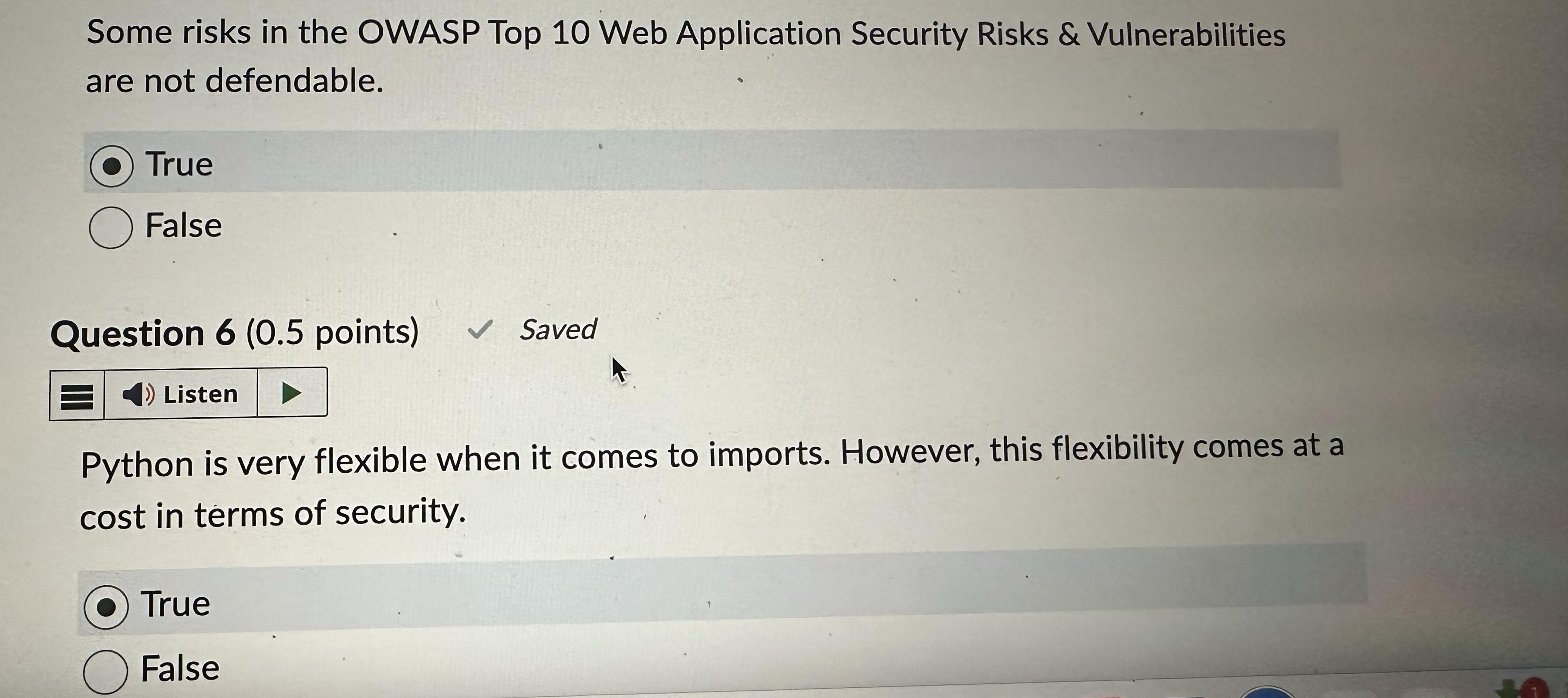 Some risks in the OWASP Top 1 0 Web Application
